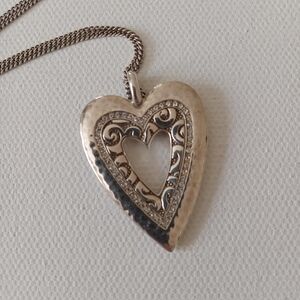 Brighton silver plated heart necklace